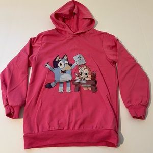 Bluey Hoodie- Pink. Great Condition! Size 5/6